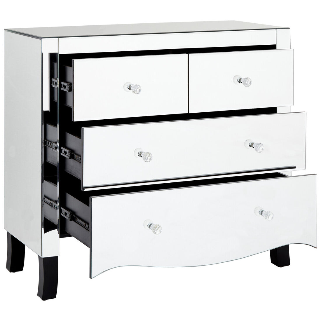 Graciela Chest of 4 Drawers With Mirror Frame