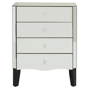 Gabriella Mirrored Chest of 4 Drawers