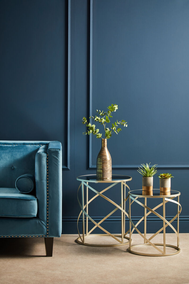 Avantis Set Of 2 Swirl Frame Tables