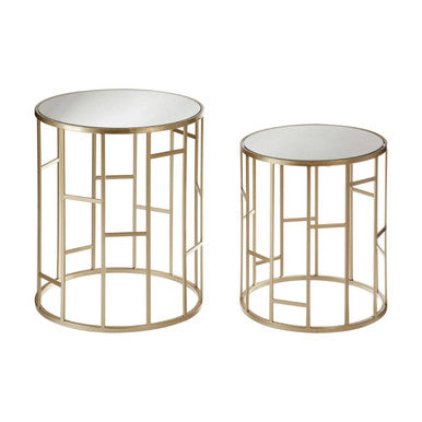 Avantis Set Of 2 Asymmetrical Frame Tables