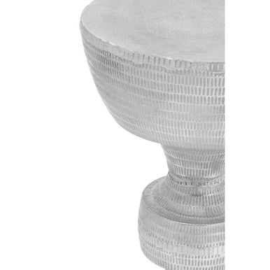 Matin Large Textured Aluminium Side Table