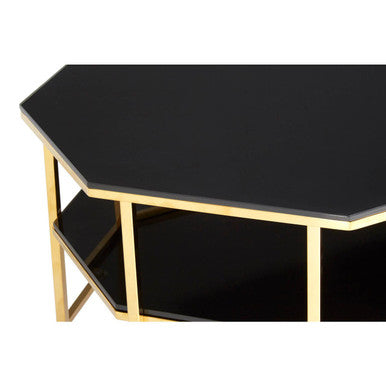 Arezzo Black Tempered Glass Coffee Table