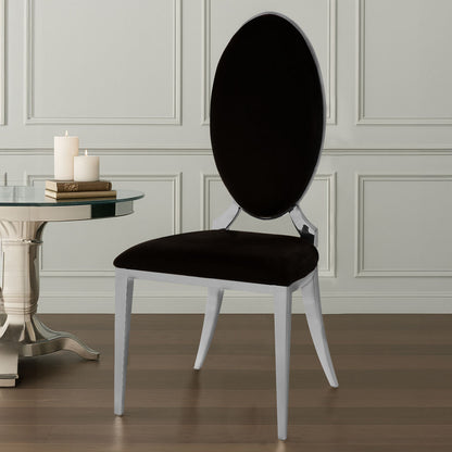 Eliza Black Velvet Dining Chair
