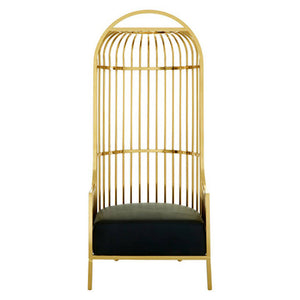 Eliza Gold Finish Dome Cage Chair