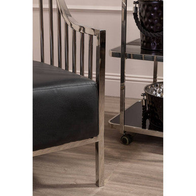 Eliza Silver Finish Dome Cage Chair - Image 7