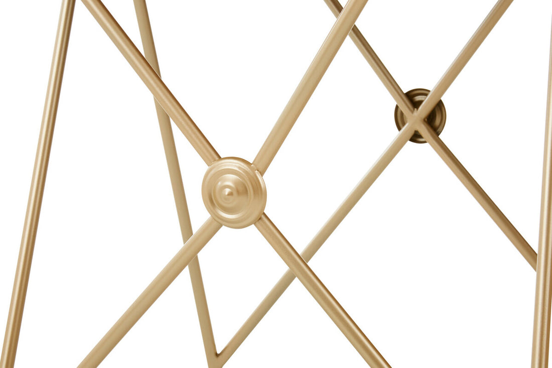 Monroe Gold Finish Side Tables