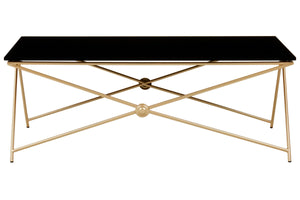Monroe Gold Finish Coffee Table