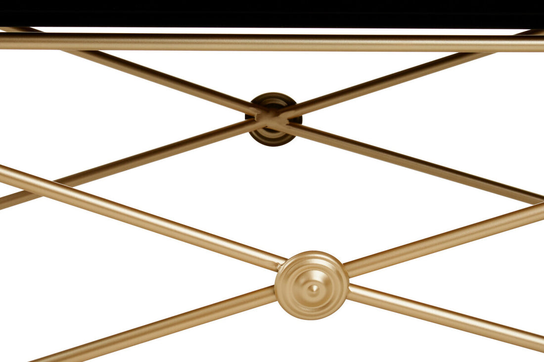 Monroe Gold Finish Coffee Table