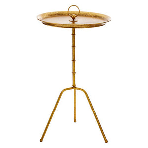 Monroe Gold Finish Small Side Table