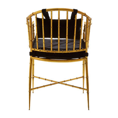 Monroe Gold Frame Accent Armchair - Image 4