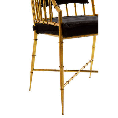 Monroe Gold Frame Accent Armchair - Image 8