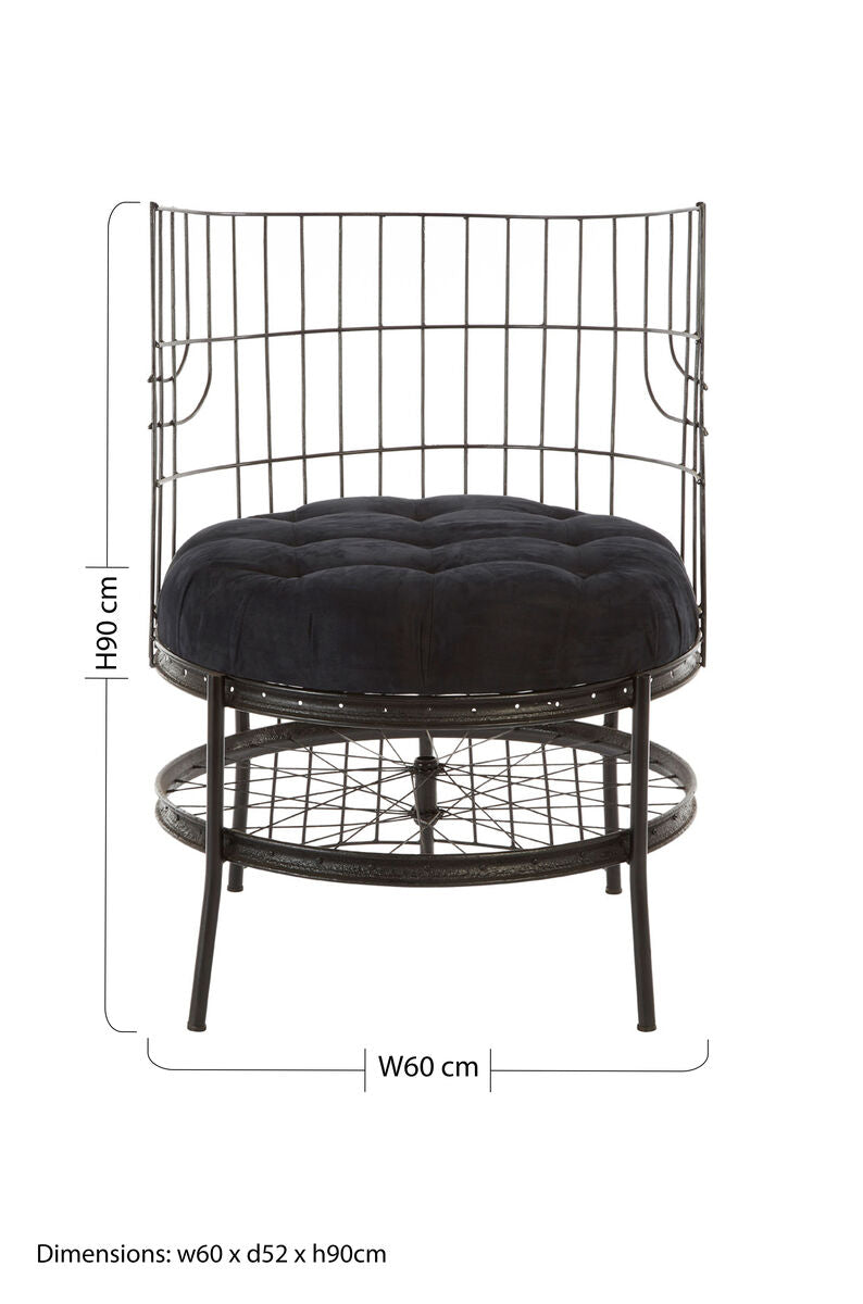 Mantis Black Wheel Design Chair