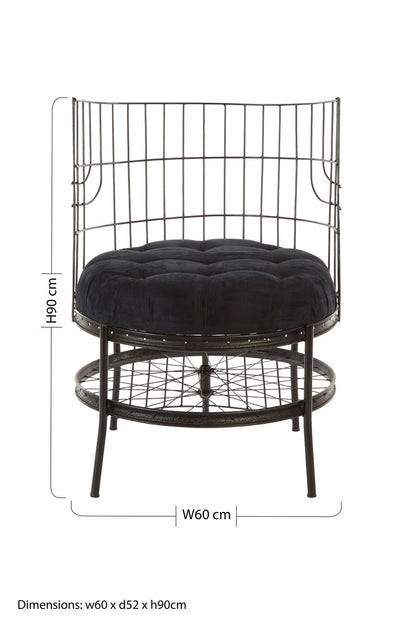 Mantis Black Wheel Design Chair