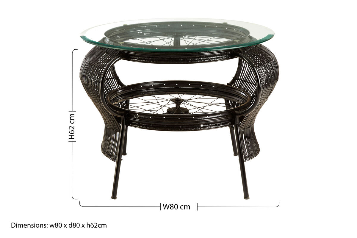 Mantis Black Finish Table