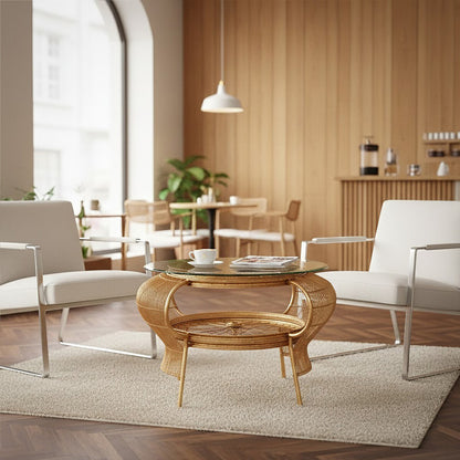 Mantis Gold Finish Table