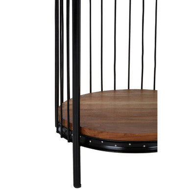 Mantis Medium 3 Tier Black Birdcage Shelf Unit - Image 7