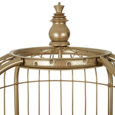 Mantis 3 Tier Champagne Gold Birdcage Shelf Unit - Image 5