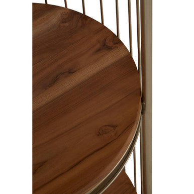Mantis 3 Tier Champagne Gold Birdcage Shelf Unit - Image 7