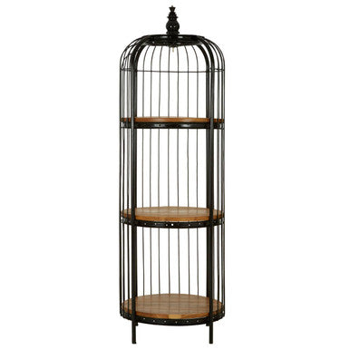 Mantis Small Black Finish Birdcage Shelf Unit - Image 7