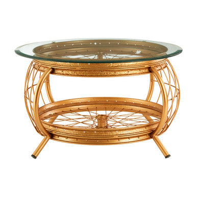 Mantis Gold Finish Coffee Table - Image 6