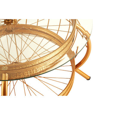 Mantis Gold Finish Coffee Table - Image 4