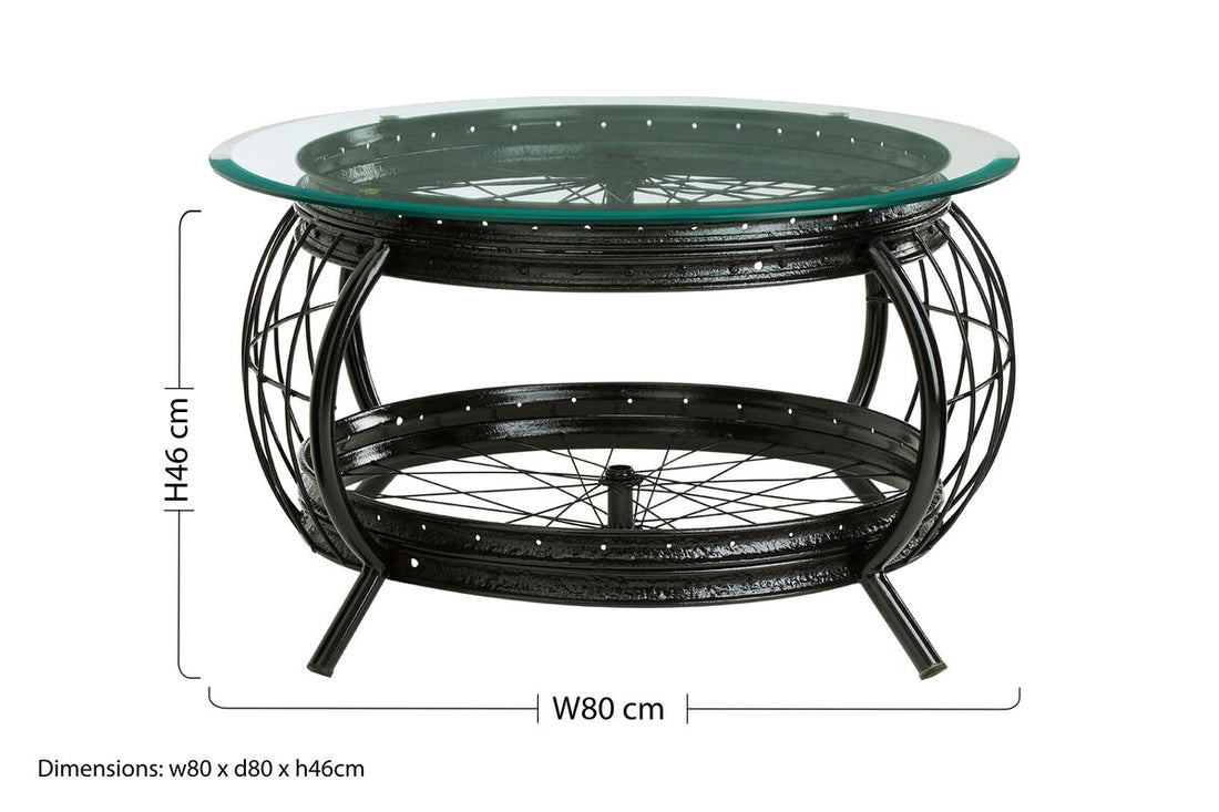 Mantis Black Finish Coffee Table - Image 7