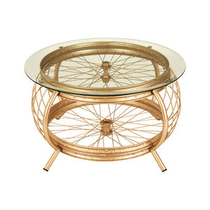 Mantis Champagne Gold Finish Coffee Table