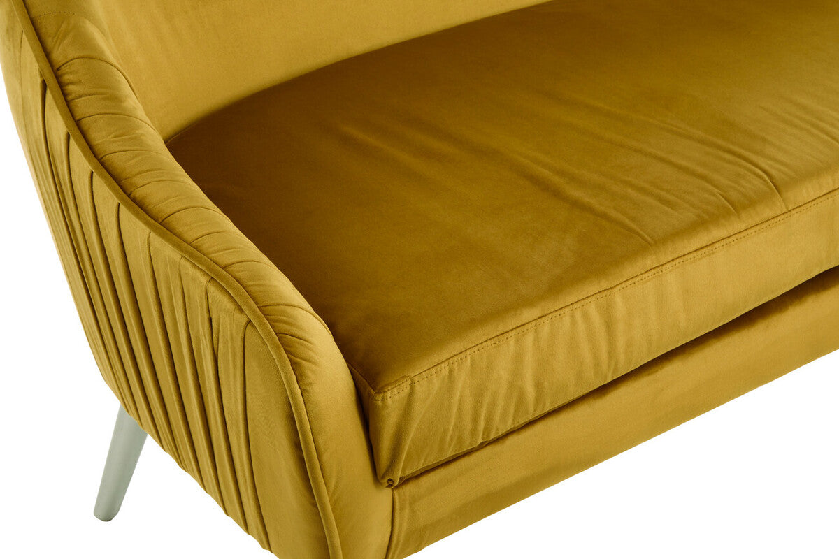 Louxor Mustard Velvet Sofa