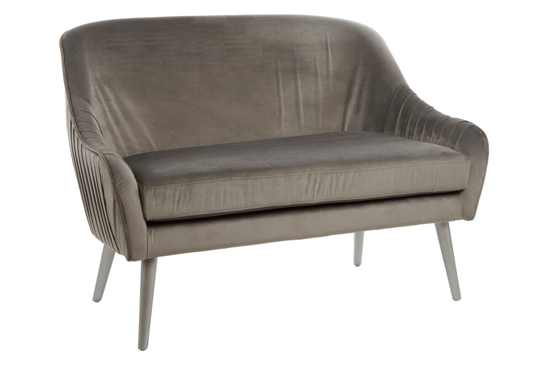 Louxor Grey Velvet Sofa