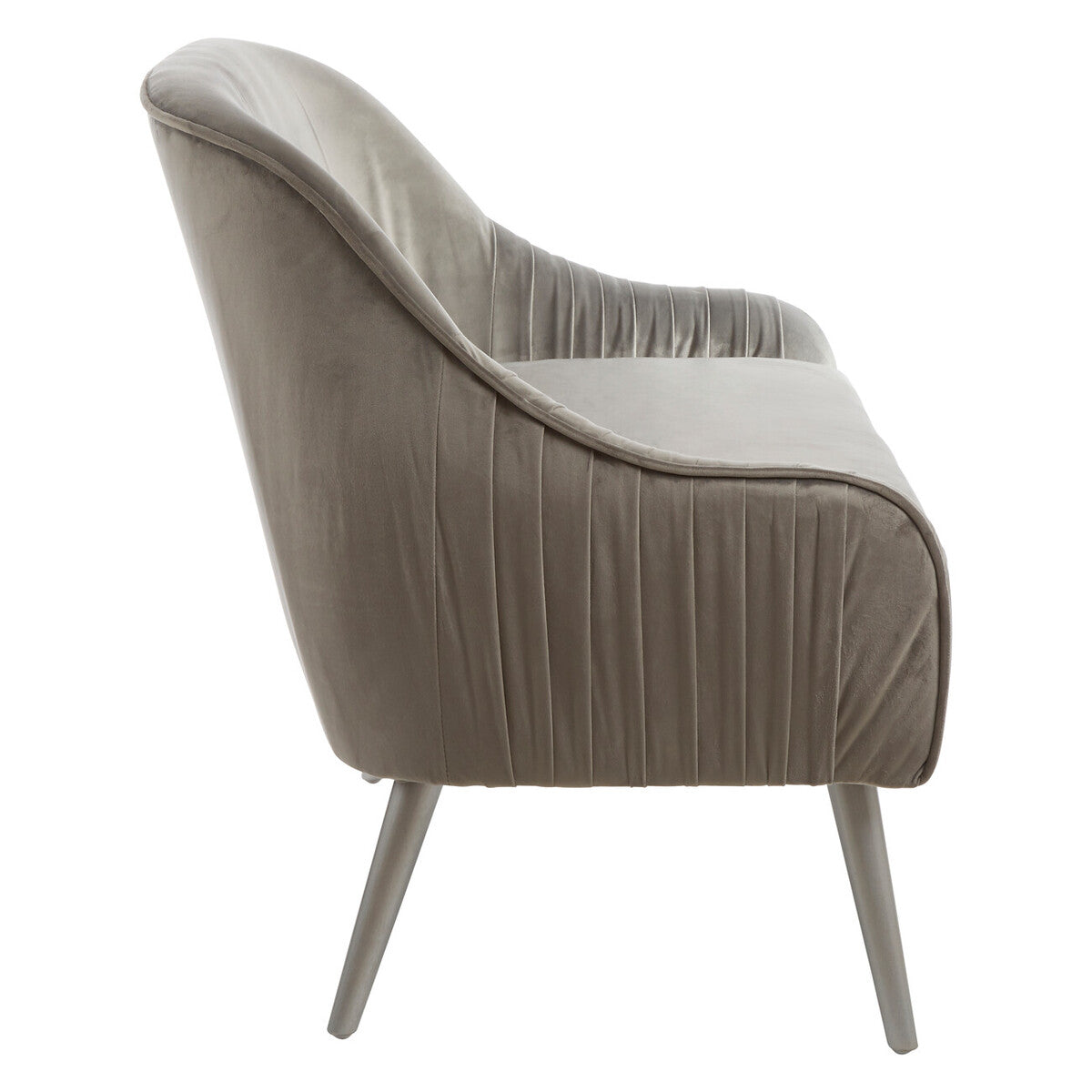 Louxor Grey Velvet Sofa