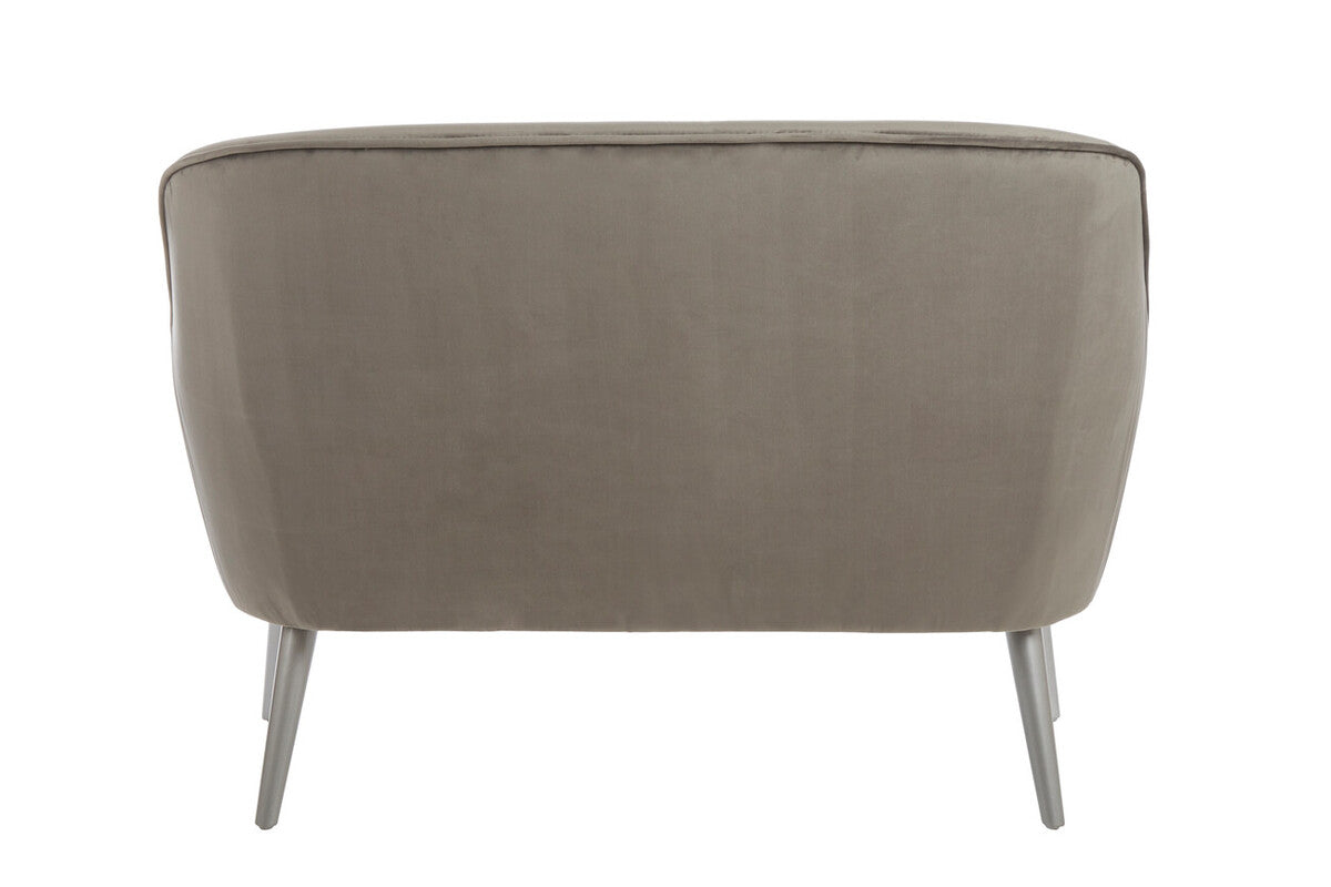 Louxor Grey Velvet Sofa