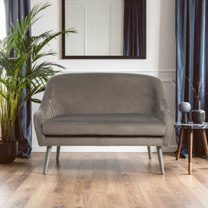 Grey Velvet Sofa, Louxor