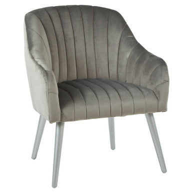 Louxor Grey Fabric Armchair