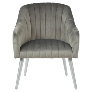 Louxor Grey Fabric Armchair