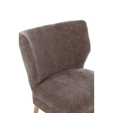 Regents Park Grey Chenille Wingback Chair