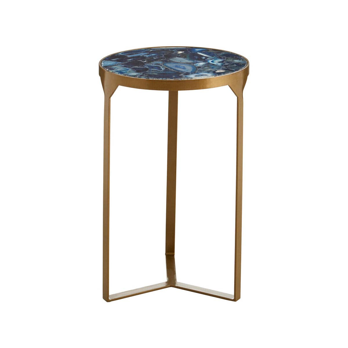 Vizzini Round Agate Side Table