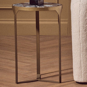 Vizzini Agate Round Side Table