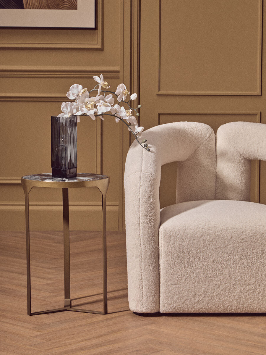 Vizzini Round Agate Side Table - Image 3