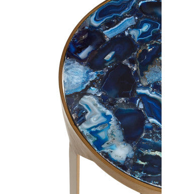 Vizzini Round Agate Side Table