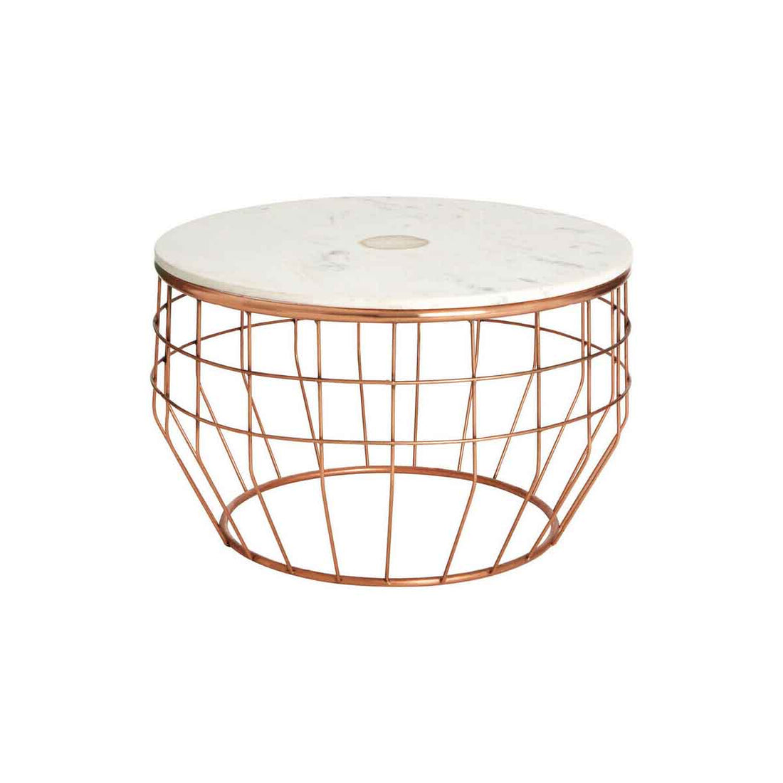 Vizzini White Marble Coffee Table