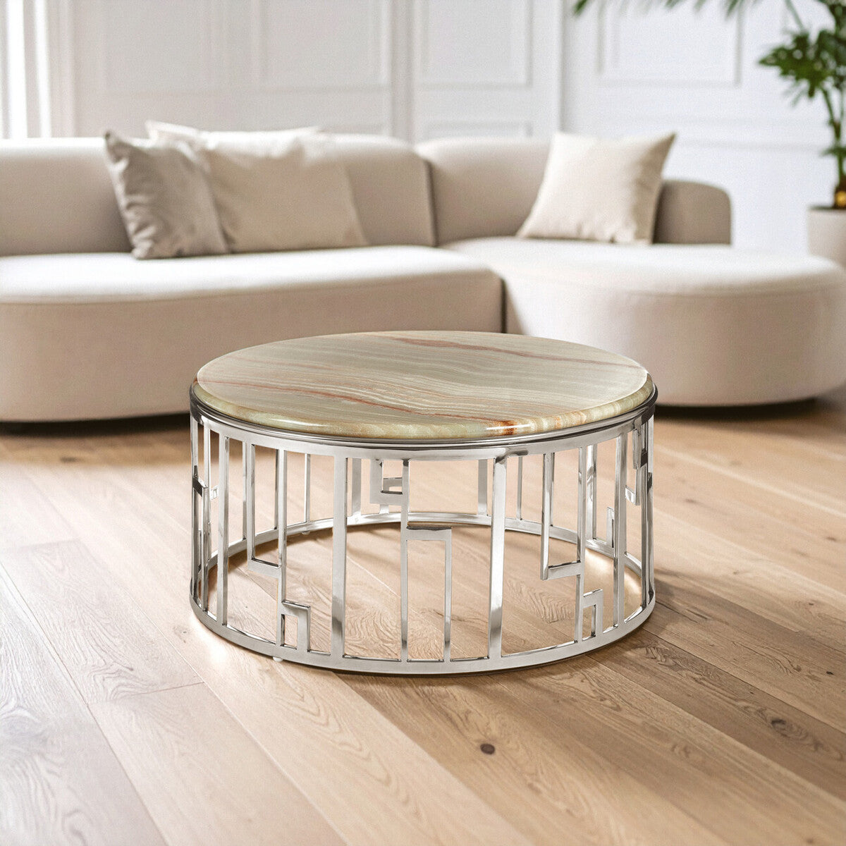 Relic Onyx Stone Coffee Table