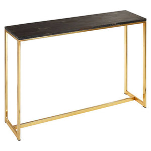 Relic Dark Petrified Wood Console Table