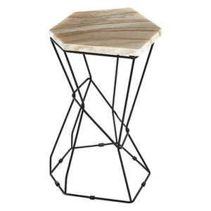 Relic Side Table With Patterned Top