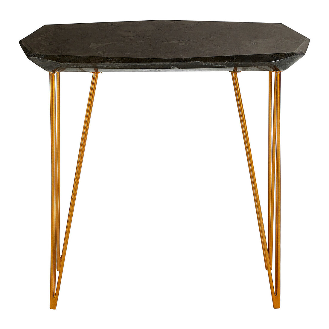 Relic Large Black Marble Top Side Table