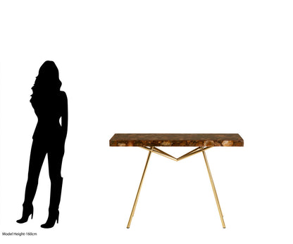 Relic Console Table With Agate Top
