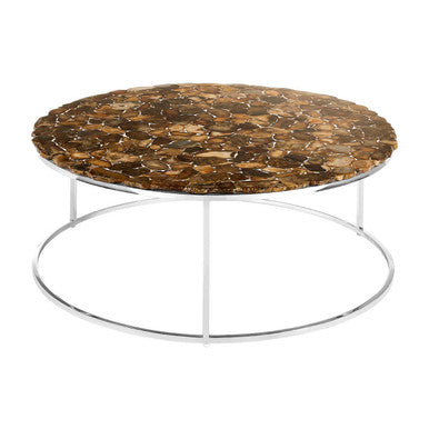 Relic Agate Top Round Coffee Table
