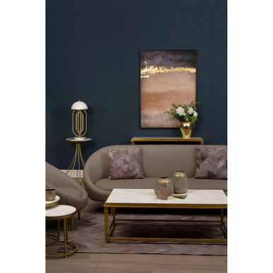 Vizzini Marble And Agate Side Table