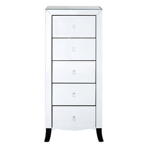 Graciela Chest of 5 Drawer with Mirror Frame