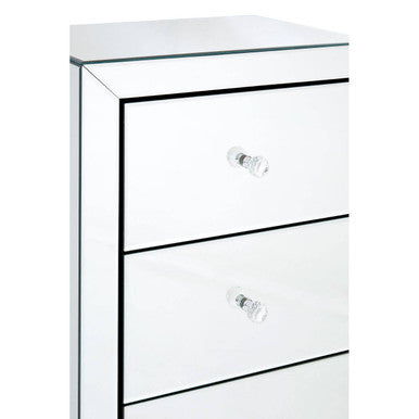 Graciela Chest of 5 Drawer With Mirror Frame