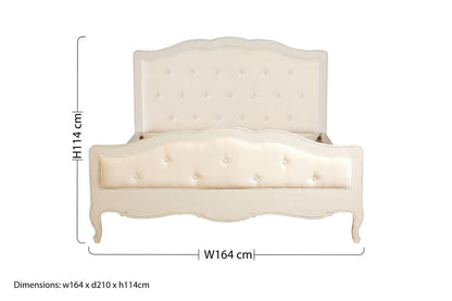 Loire White Kingsize Bed